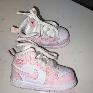 Nike Air Jordan Pink & White Foam Sneakers 4C